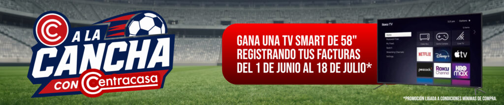 a la cancha con centracasa - promoción