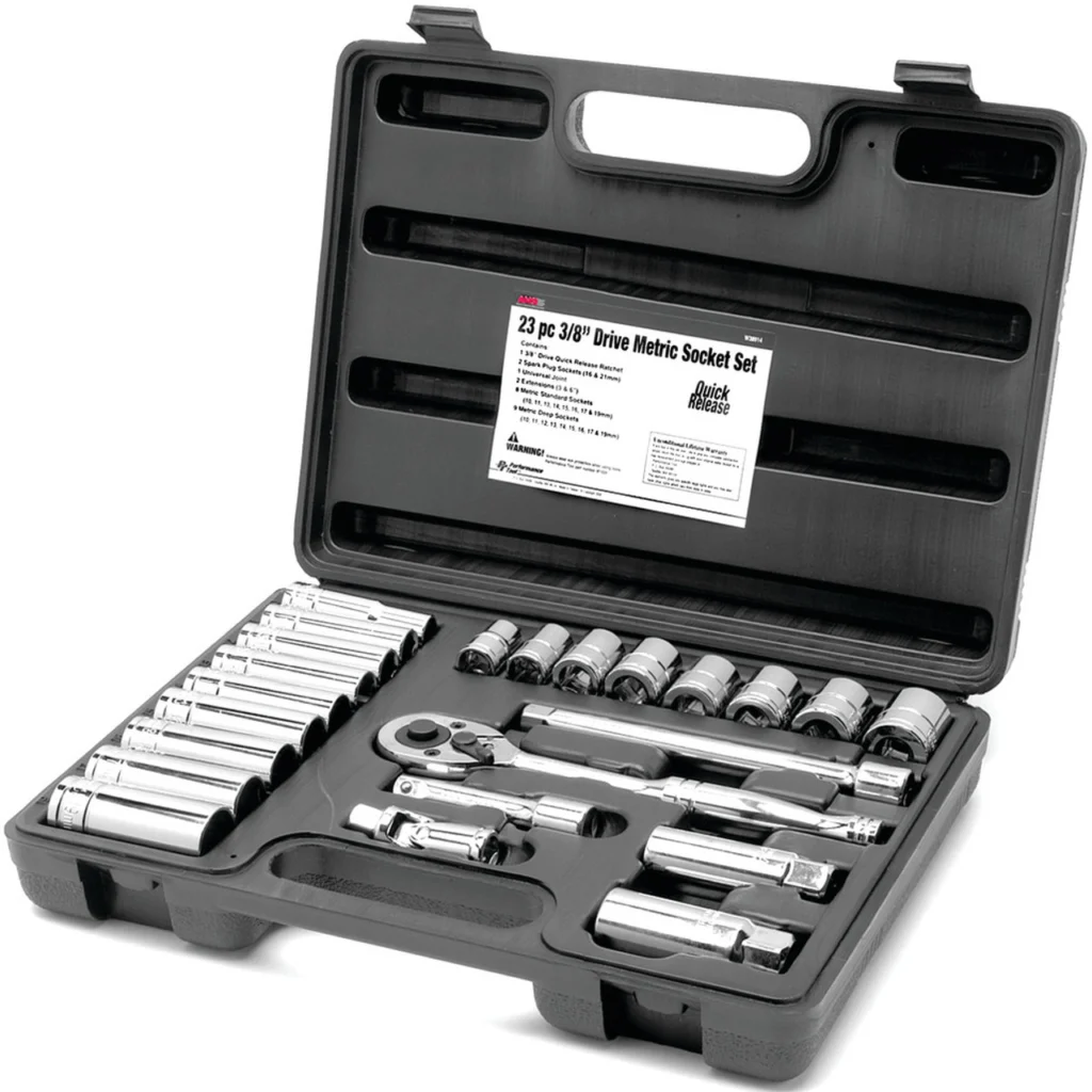 JUEGO DE COPAS METRICOS DR. DE 3/8" 23 PIEZAS