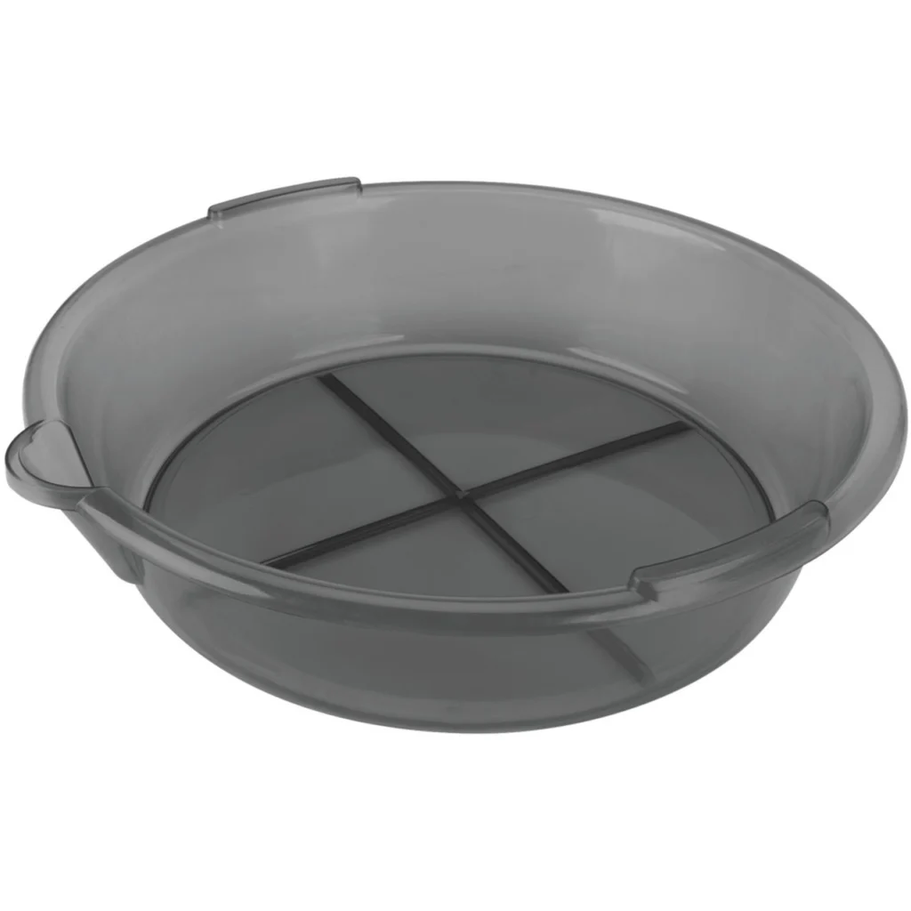 BANDEJA DE DRENAJE DE PLÃ?STICO TRANSPARENTE DE 7 QT.