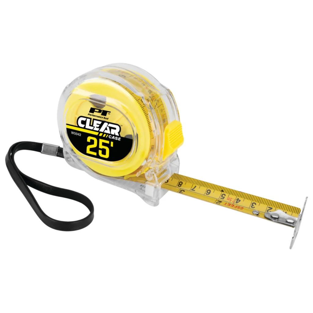 CINTA METRICA TRANSPARENTE DE 7.5 M