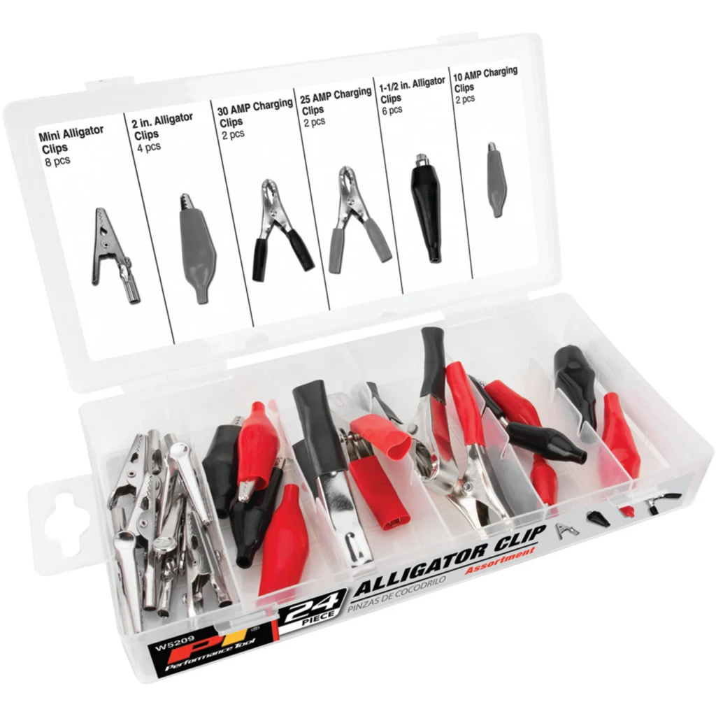 SET DE PINZAS DE COCODRILO 24 PCS