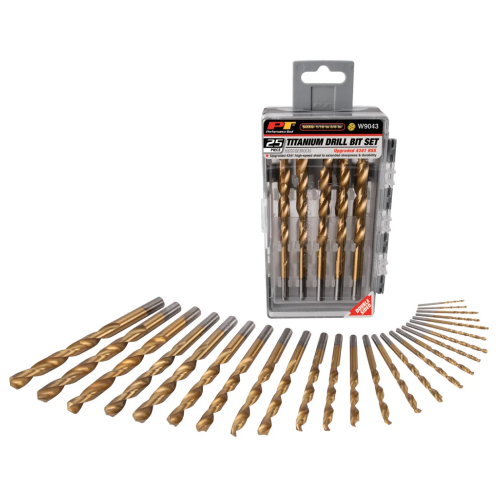 JUEGO DE 25 BROCAS DE TITANIO