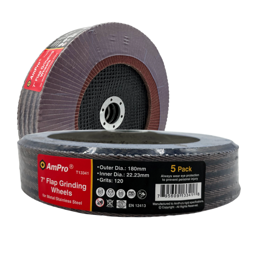DISCOS DE LIJA #120 | 180MM X 22.2MM  - SET 5 PCS