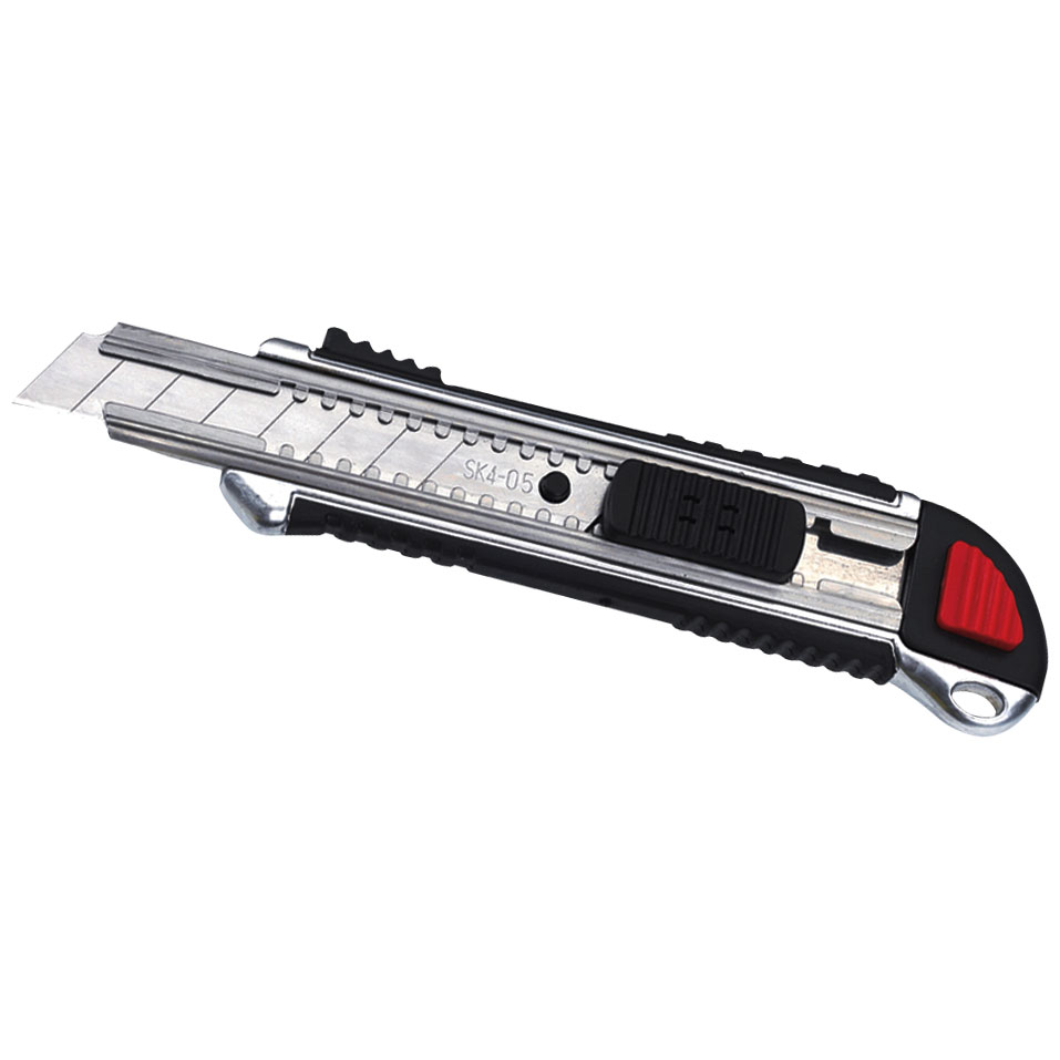 CUCHILLA RETRACTIL CON BLOQUEO AUTOMATICO DE 18 MM | 8 HOJAS