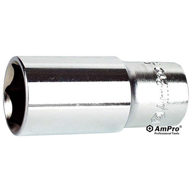 COPA LARGA DE 6 PUNTAS DE 3/8" X 13 MM
