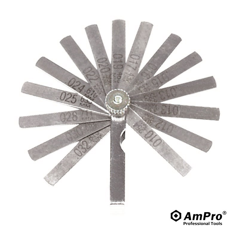 CALIBRADOR DE ESPESORES PARA IGNICION | 16 HOJAS 0.011"-0.032"