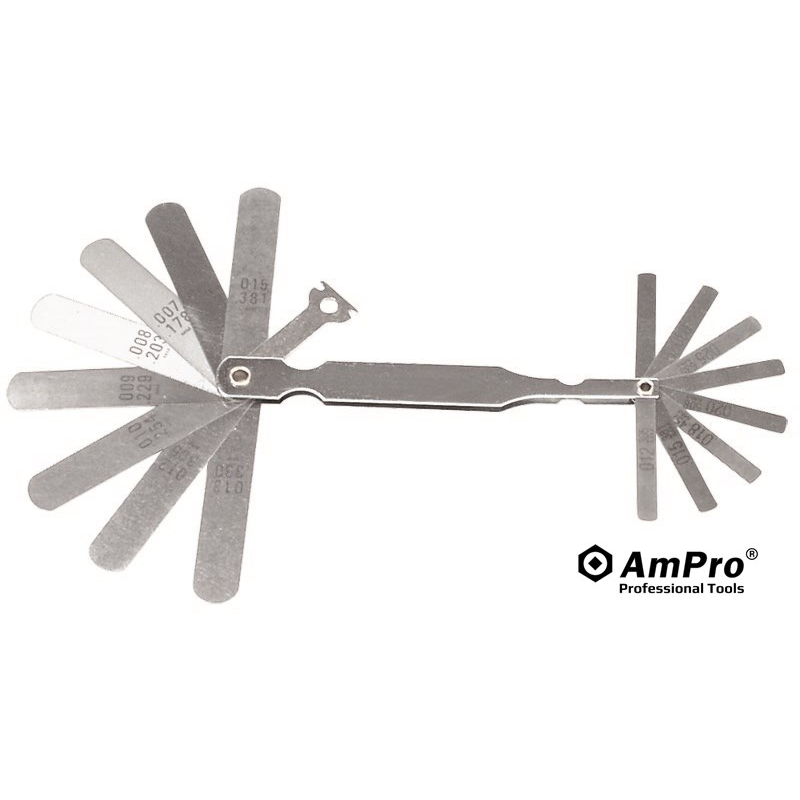 CALIBRADOR DE ESPESORES PARA IGNICION (0.012"-0.04") Y VALVULAS (0.004"-0.015") | 18 HOJAS