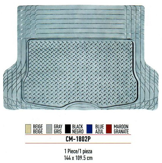 ALFOMBRA PVC UNIVERSAL PARA BAUL COLOR NEGRO DE 112.5X28.5X27 CM