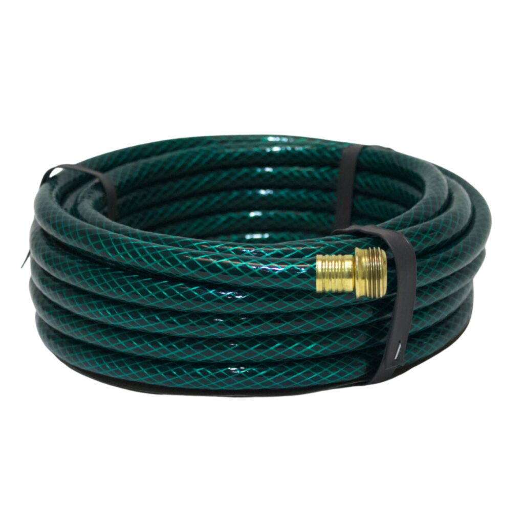 MANGUERA TRAMADA VERDE DE 3/4" X 100 FT. SIN CONEXION